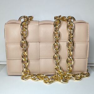 Elegant Beige Chain Strap Melie Bianco